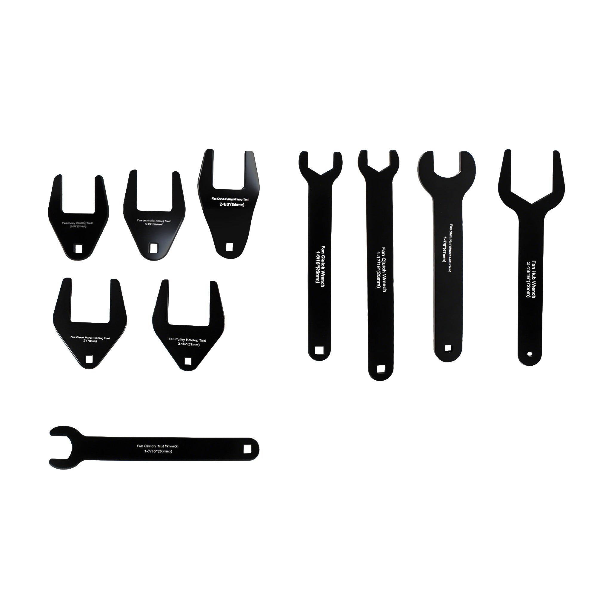(Small) 10-piece fan clutch wrench set Art: 1762