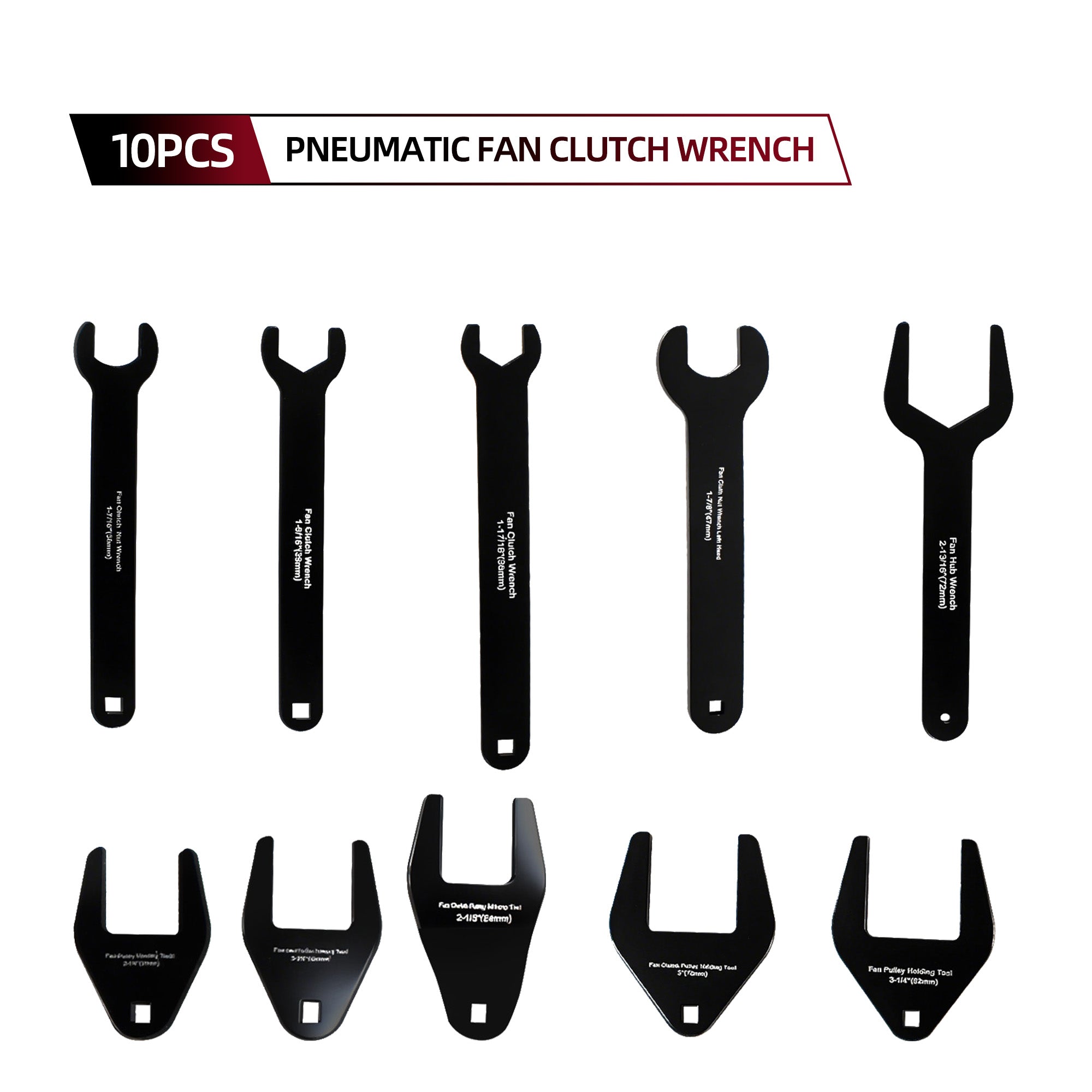(Small) 10-piece fan clutch wrench set Art: 1762
