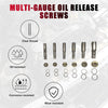 Ölablassschraube Gewindereparatur Helicoil Set, 114tlg Gewindereparatursatz Gewinde Reparatur Set für Ölwanne Schraube M13 M15 M17 M20 M22
