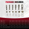 Ölablassschraube Gewindereparatur Helicoil Set, 114tlg Gewindereparatursatz Gewinde Reparatur Set für Ölwanne Schraube M13 M15 M17 M20 M22
