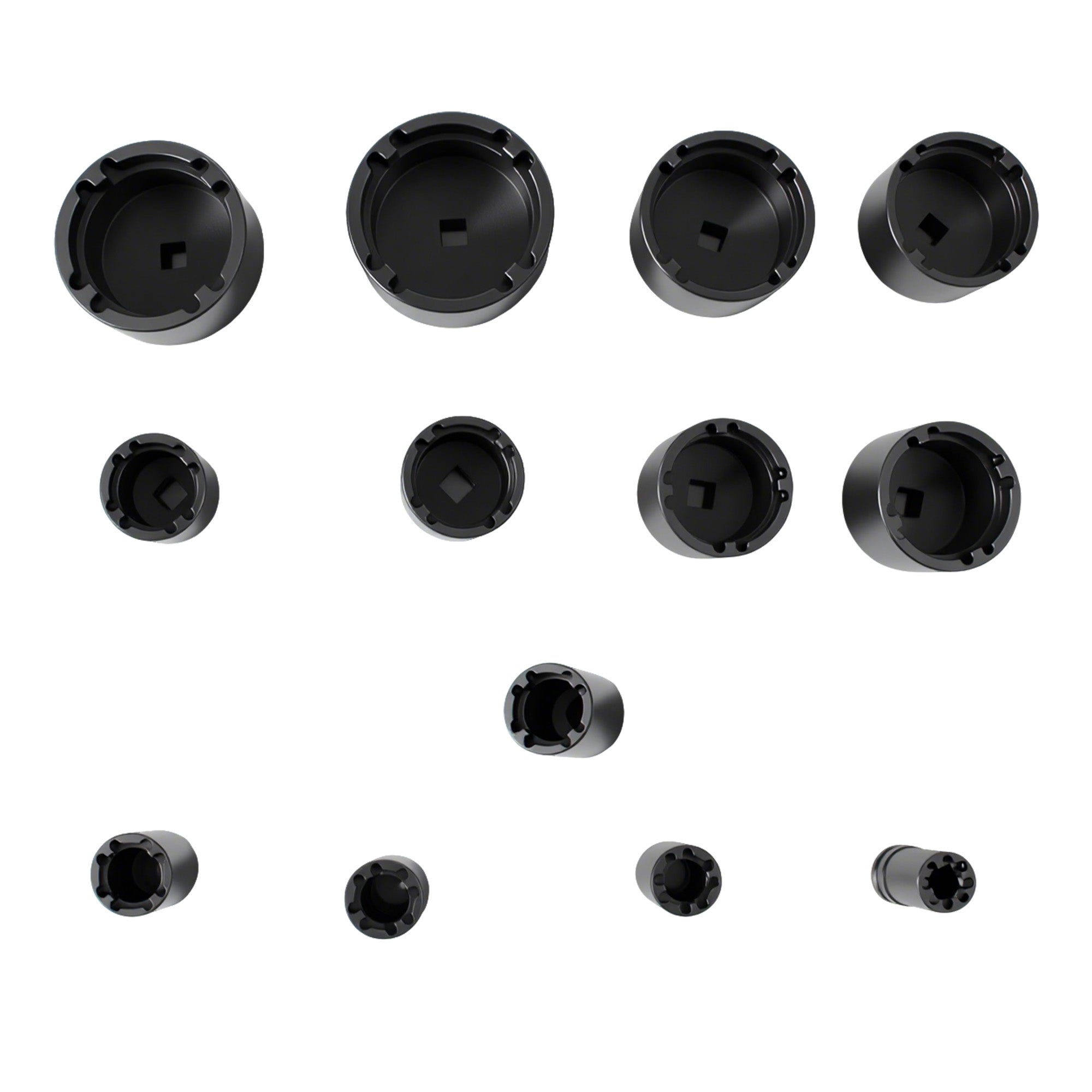 13-piece 1/2-inch special socket set with internal teeth for grooved lock nuts Art.: 8065