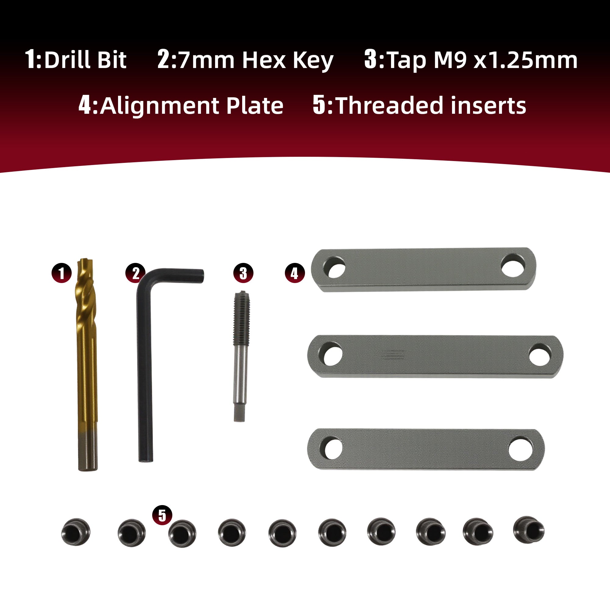 Brake caliper thread repair kit (8207403000)