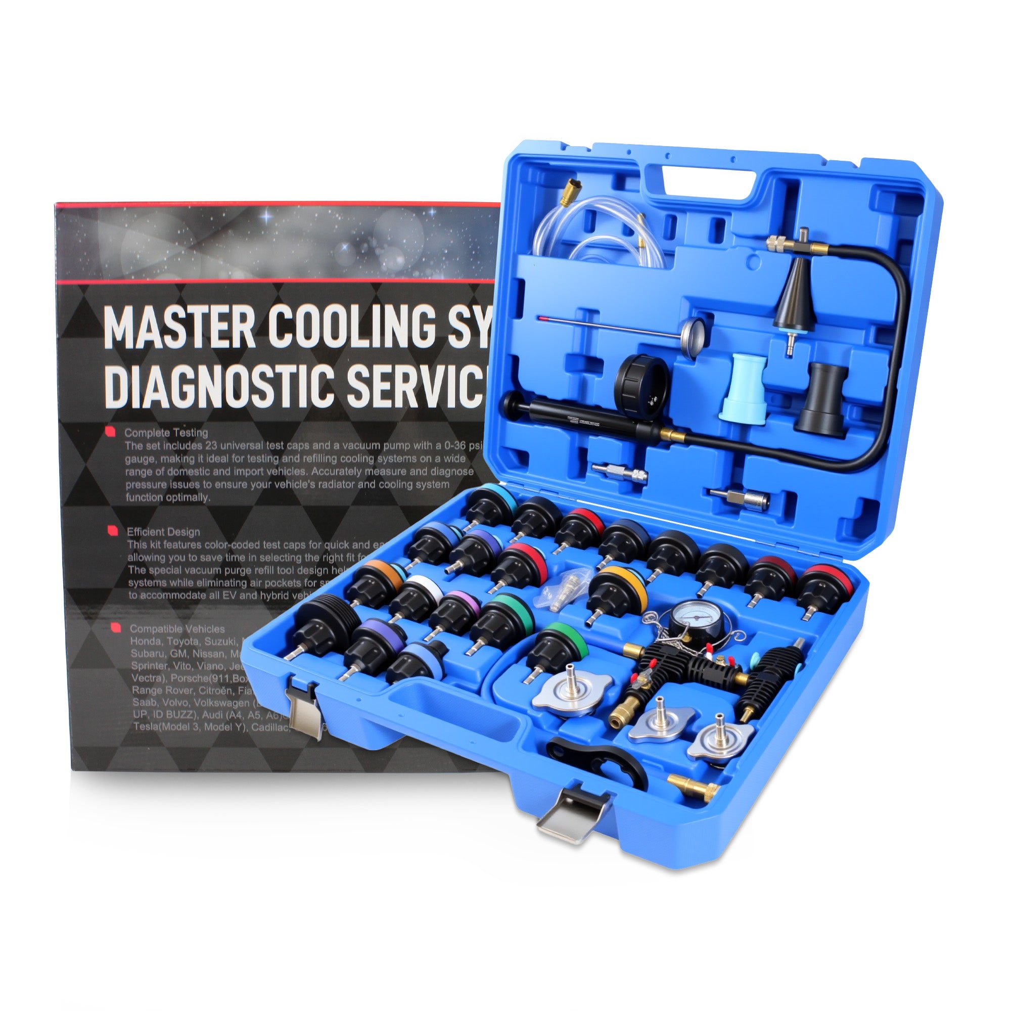 33-piece cooling system pressure test tool (9026208000)