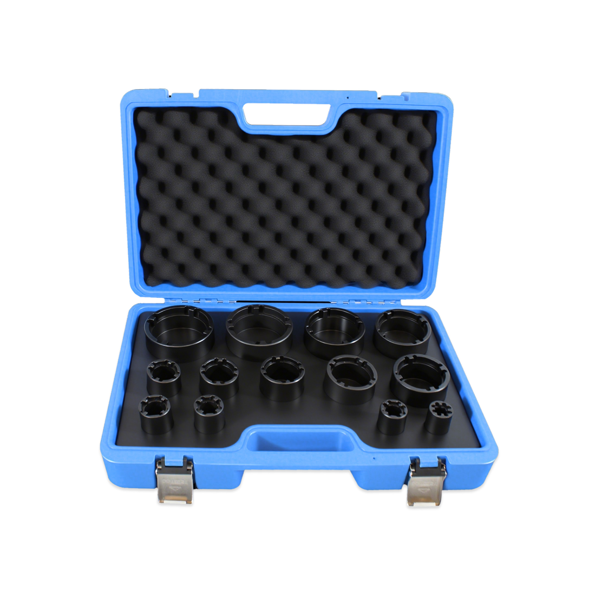 13-piece 1/2-inch special socket set with internal teeth for grooved lock nuts Art.: 8065