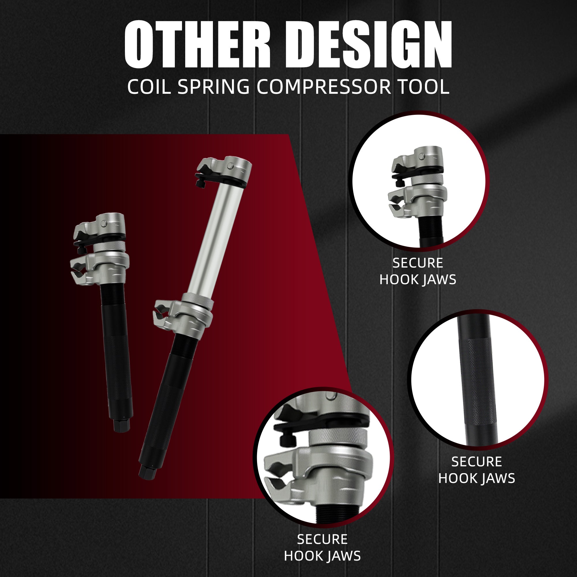 2-piece heavy-duty spring compressor (8205598000)